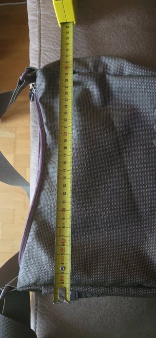 Bolso Mandarina Duck  Morado y gris.