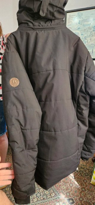 Chaqueta Boriken Hombre Negra Acolchada