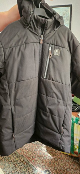 Chaqueta Boriken Hombre Negra Acolchada