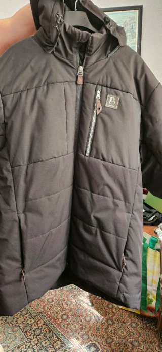 Chaqueta Boriken Hombre Negra Acolchada