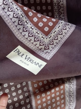 Chal Seda vintage Paul Verlaine Beige/Marrón