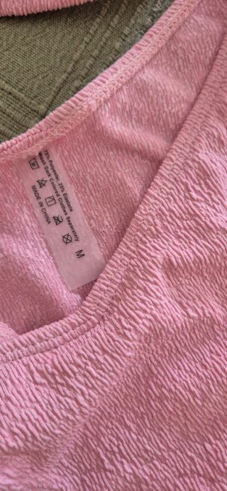Bikini rosa textura talla M