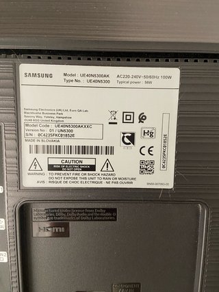 Samsung Smart TV 40 Full HD UE40N5300