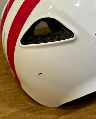 Casco infantil BTWIN blanco y rosa