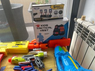 Lote Juguetes Nerf y Fortnite