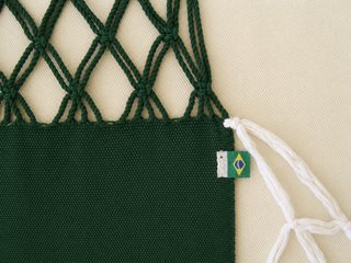 Hamaca Doble Verde Algodón sin flecos NUEVA
