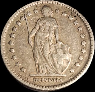 1 Franco Suizo 1920 Plata