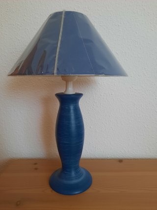 2 Lámparas de Mesa Azules