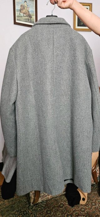 Abrigo largo gris SHEIN Talla XL