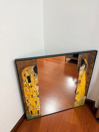 Espejo decorativo El Beso Klimt