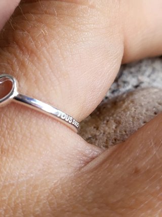 Anillo Plata S925 Corazón Estrella