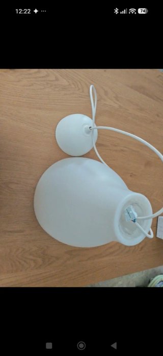 Lámpara colgante Ikea blanca