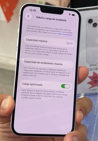 iPhone 14 LILA 128GB CON SALUTE 100%