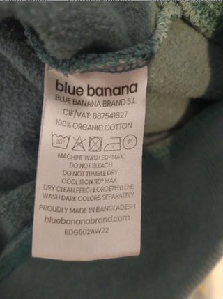 Sudadera Blue Banana con estampado X
