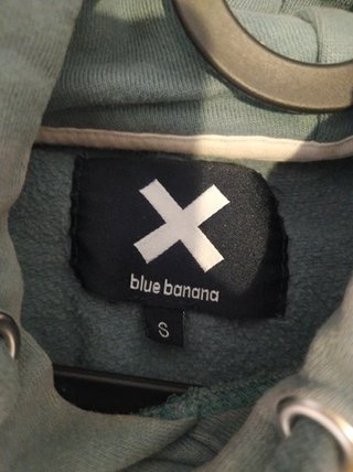 Sudadera Blue Banana con estampado X