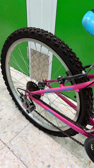 Bicicleta rosa TEAM infantil