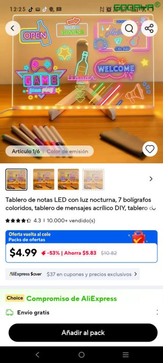 Pizarra acrílica con base