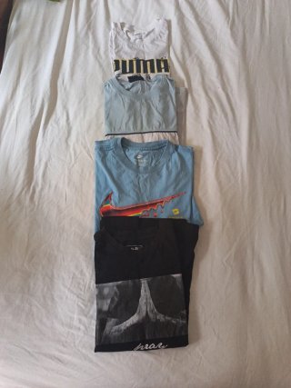 Lote 3 Camisetas Nike y Puma y Mister Tee+ 1 regal