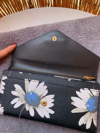BIMBA Y LOLA Cartera Negra Flores Multicolor