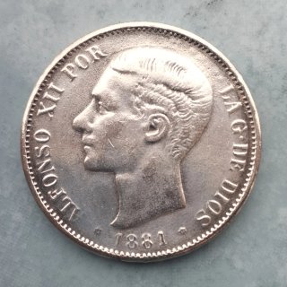 2 Monedas Antiguas España 5 Pesetas