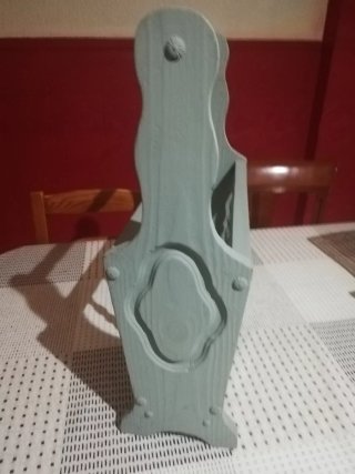 2 Revisteros Mimbre y Madera