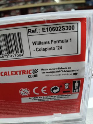 Scalextric Advance Williams F1 FW47 Colapinto 24