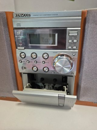 Minicadena Kenwood CD/Casete Plata/Marrón