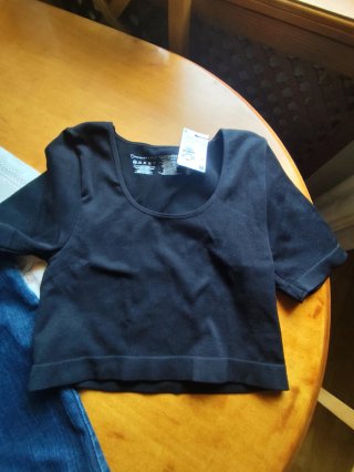 Falda vaquera con botones, regalo camiseta con eti