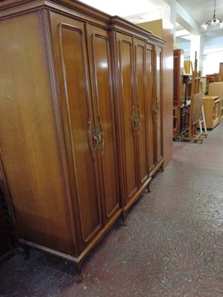 Armario 6 puertas 5 cajones madera