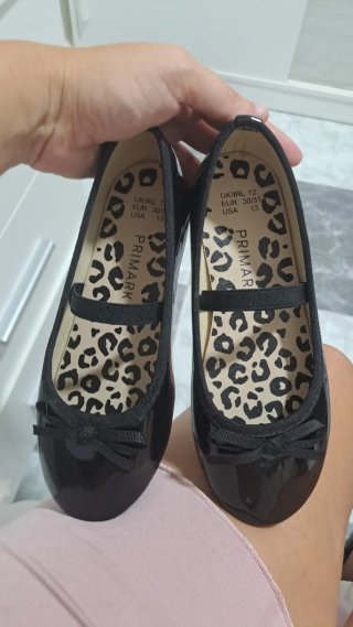 Manoletinas Negras Primark Talla 30/31