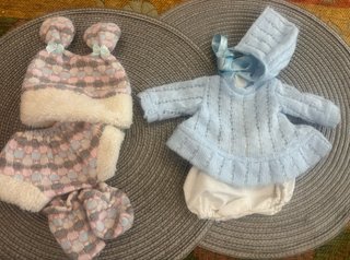 2 Muñecos Bebé Arias 30cm + Lote Ropa