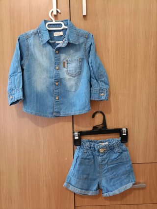 Lote Sfera Bebé: Camisa y Pantalón Vaquero