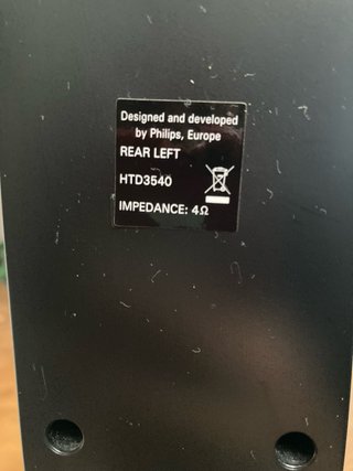 Altavoces Philips Home Cinema Negros