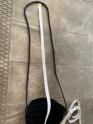 Bolso terciopelo negro pequeño