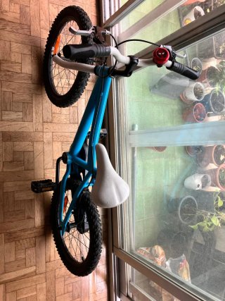 Bicicleta infantil azul, 18 inch