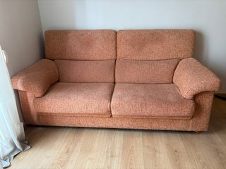Sofá 3 plazas naranja
