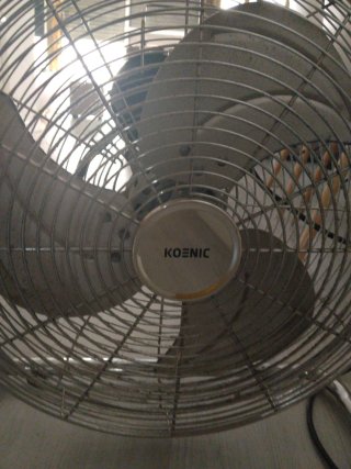 Ventilador KOENIC Plata y Blanco