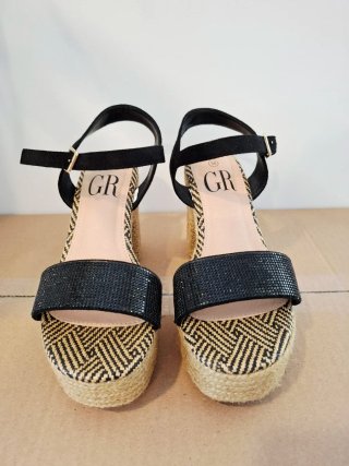 Sandalias cuña esparto Guy Laroche T36