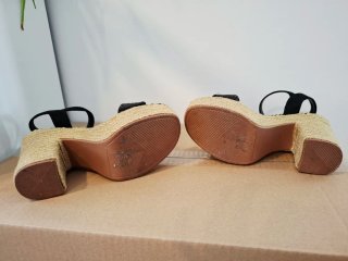 Sandalias cuña esparto Guy Laroche T36
