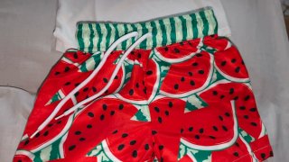 Conjunto baño niño sandía