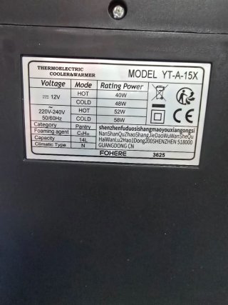 Mini Nevera Portátil FOHERE 15L