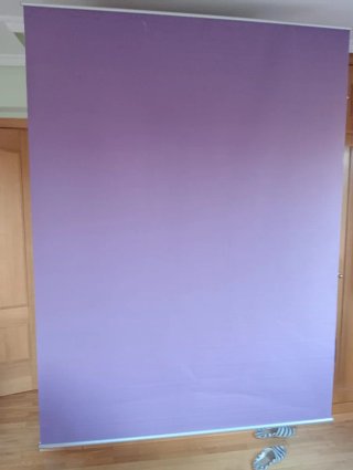 Estore púrpura de tela No envio