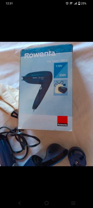 Rowenta City Travel Asciugacapelli 1200W