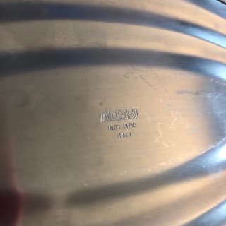 ALESSI 829 Cestino Frutero ovalado inox vintage