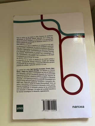 Libros educacion infantil, UNED. Como nuevos
