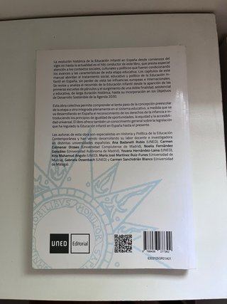 Libros educacion infantil, UNED. Como nuevos