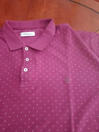 Polo Cortefiel color ciclamen Hombre.