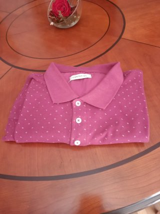 Polo Cortefiel color ciclamen Hombre.