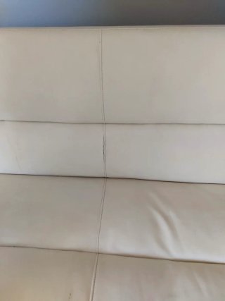 Sofá Cama Beige Cuero Sintético