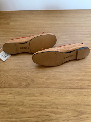 Bailarinas Gioseppo Piel Beige. Talla 39. Nuevas